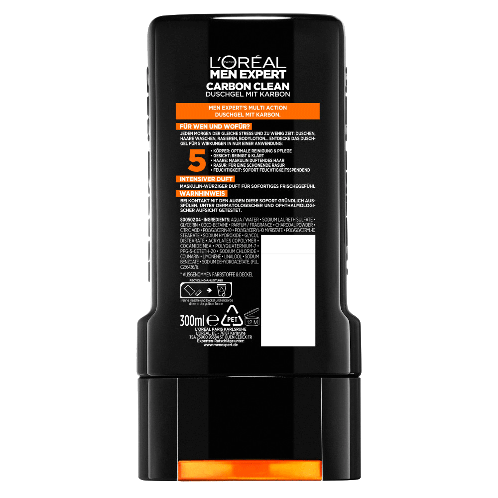 Bild: L'ORÉAL PARIS MEN EXPERT Carbon Clean Karbon Duschgel 