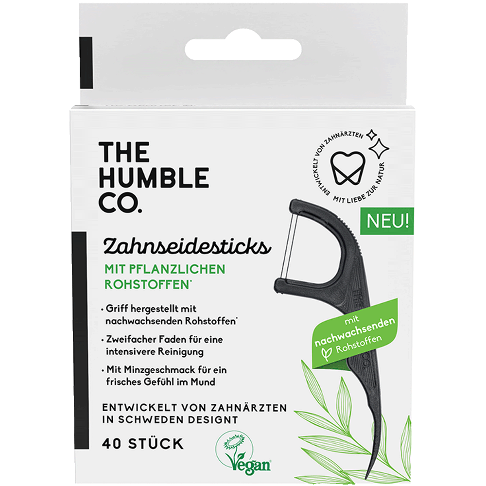 Bild: Humble Brush Zahnseidesticks aus Maisstärke 