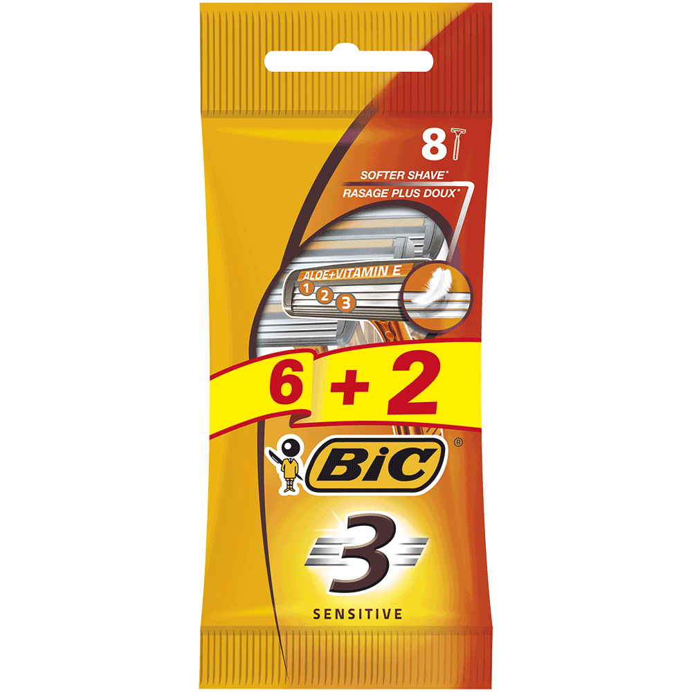 Bild: BIC 3 Sensitive Einwegrasierer 