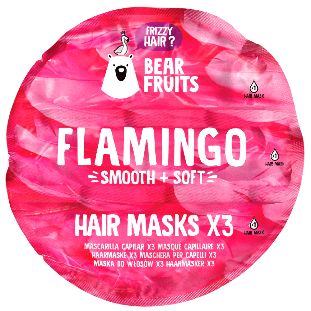 Bild: Bear Fruits Flamingo Glatt + Weich Haarmaske 