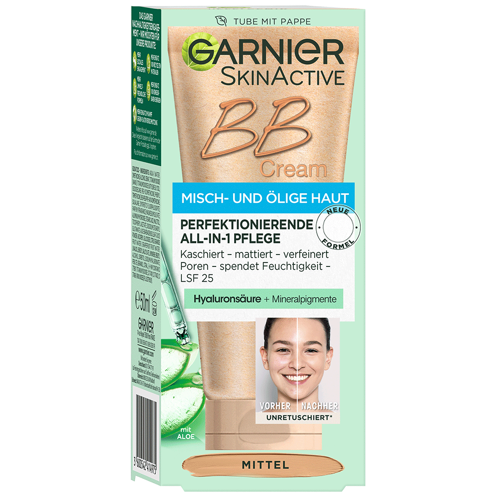 Bild: GARNIER SKIN ACTIVE BB Cream Oil Free Medium 