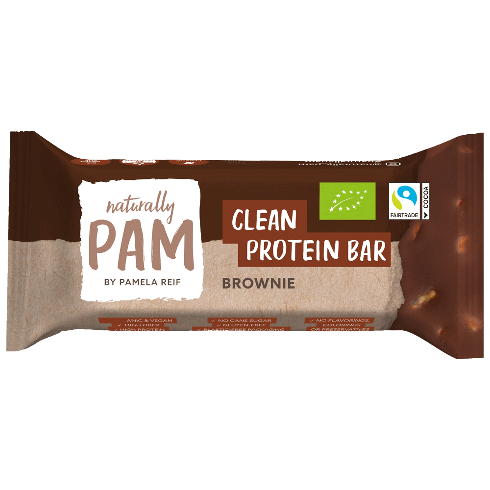 Bild: Naturally PAM by Pamela Reif Proteinriegel Brownie 