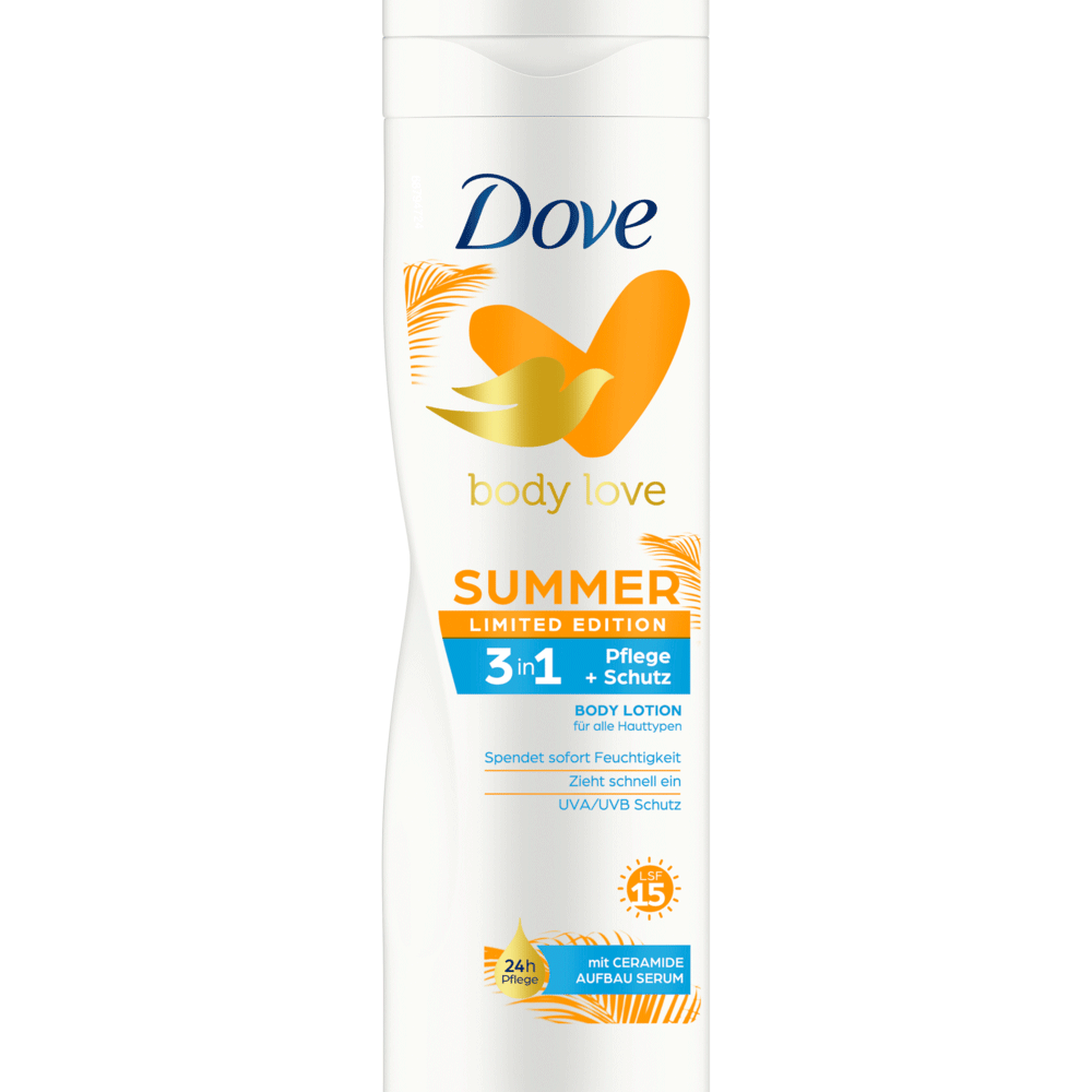 Bild: Dove Body Lotion Summer Edition LSF15 