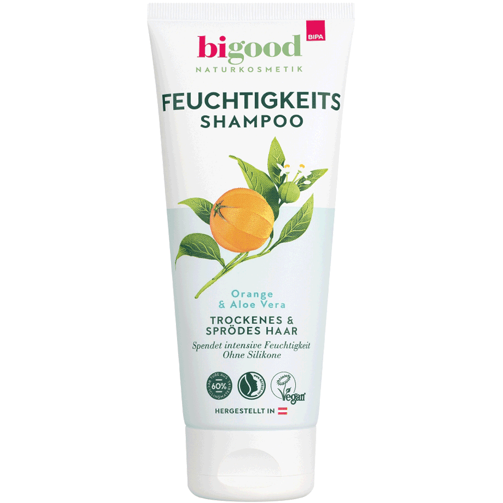 Bild: bi good Feuchtigkeits Shampoo Orange & Aloe Vera 