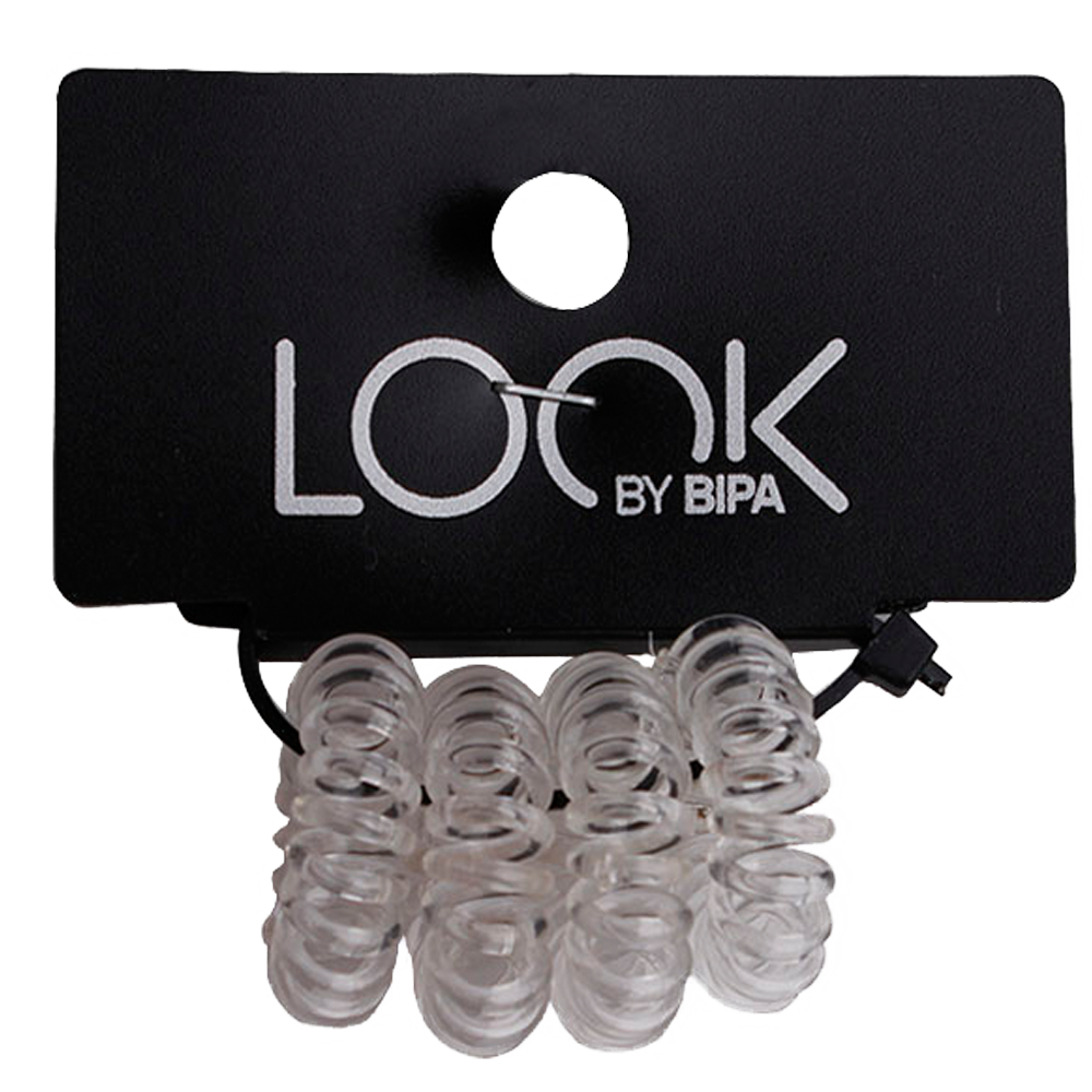 Bild: LOOK BY BIPA Spiral Zopfhalter transparent klein 