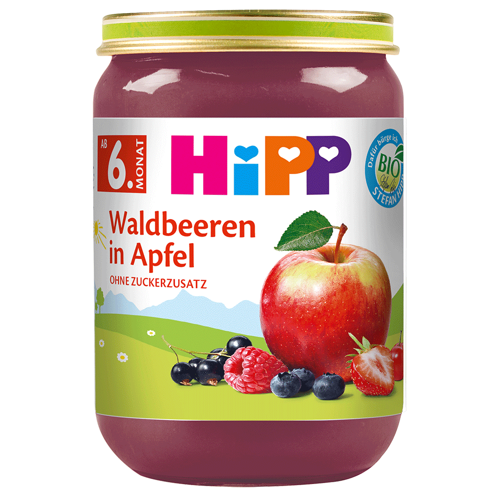 Bild: HiPP Waldbeeren in Apfel 