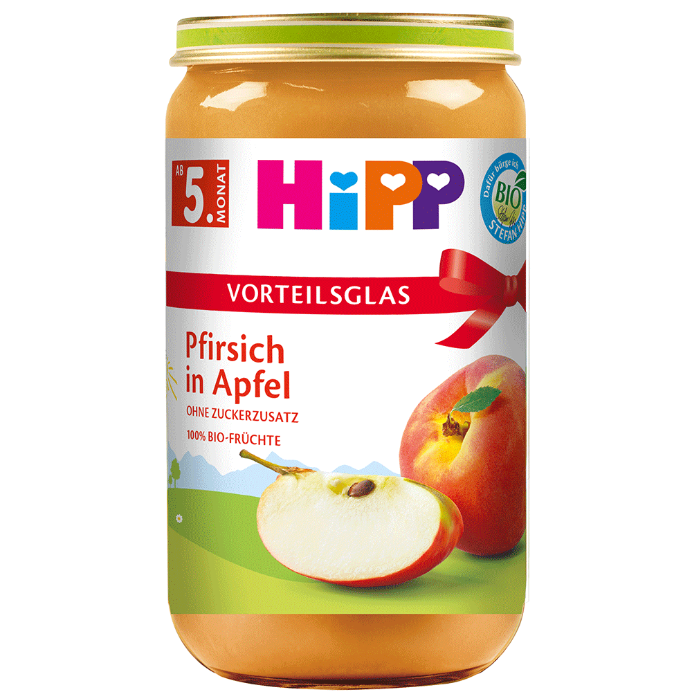 Bild: HiPP Pfirsich in Apfel 