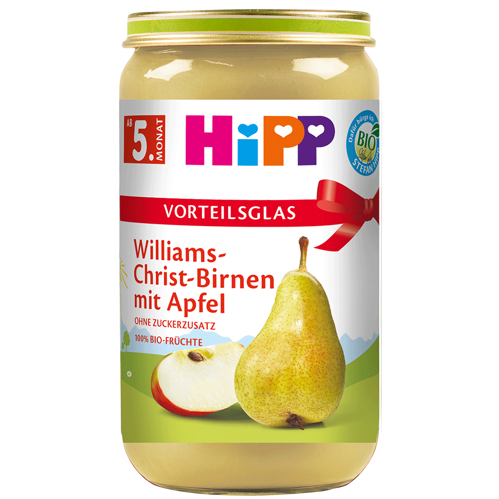 Bild: HiPP Williams Christ Birne mit Apfel 