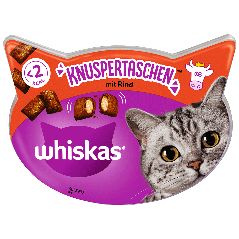 Bild: Whiskas Knuspertaschen mit Rind 