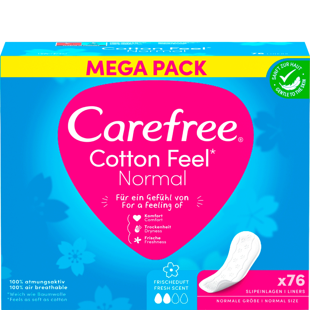 Bild: Carefree Cotton Fresh Slipeinlagen 