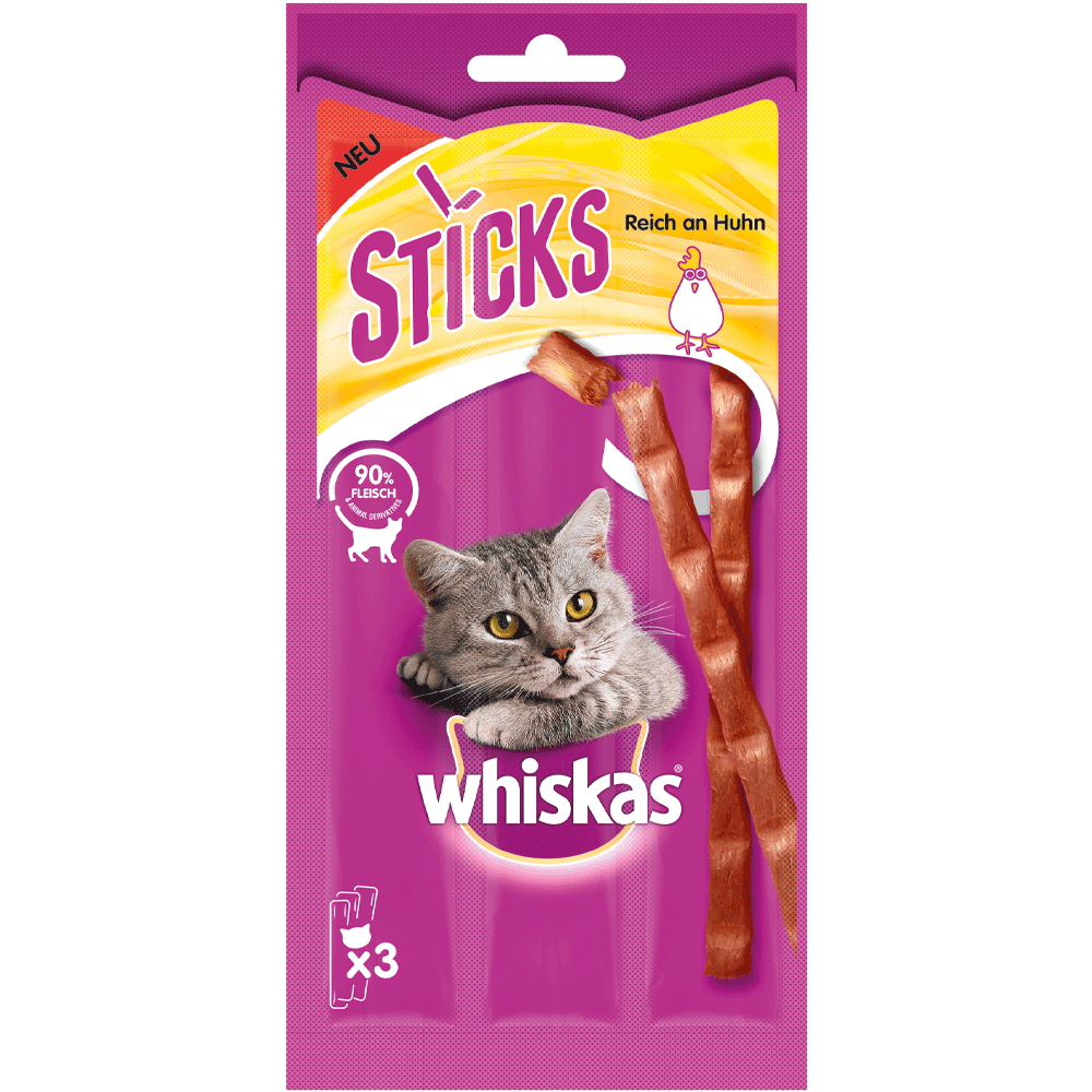 Bild: Whiskas Sticks Reich an Huhn 