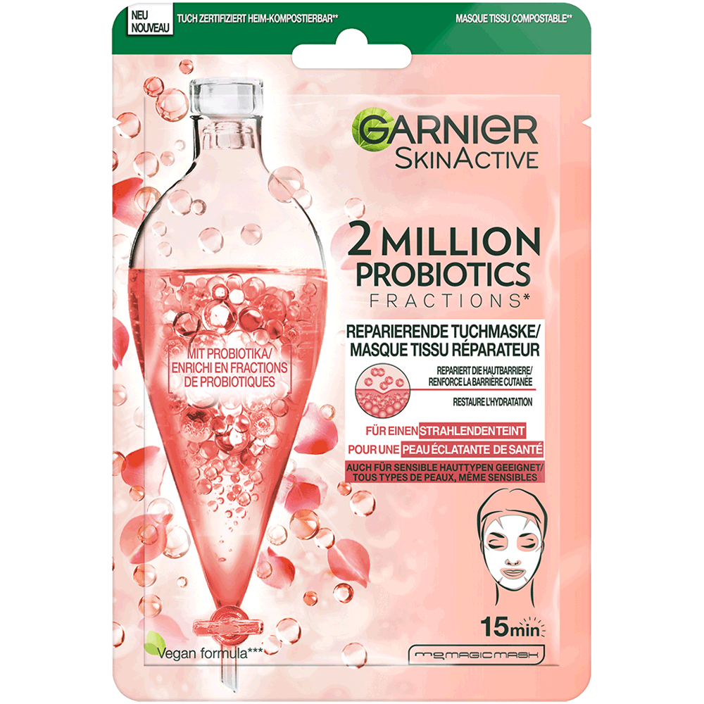 Bild: GARNIER Tuchmaske Skinactive Probiotik 