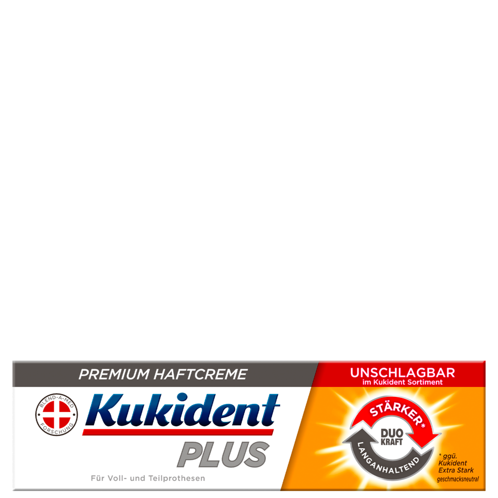 Bild: Kukident Plus Unschlagbarer Halt Premium Haftcreme 