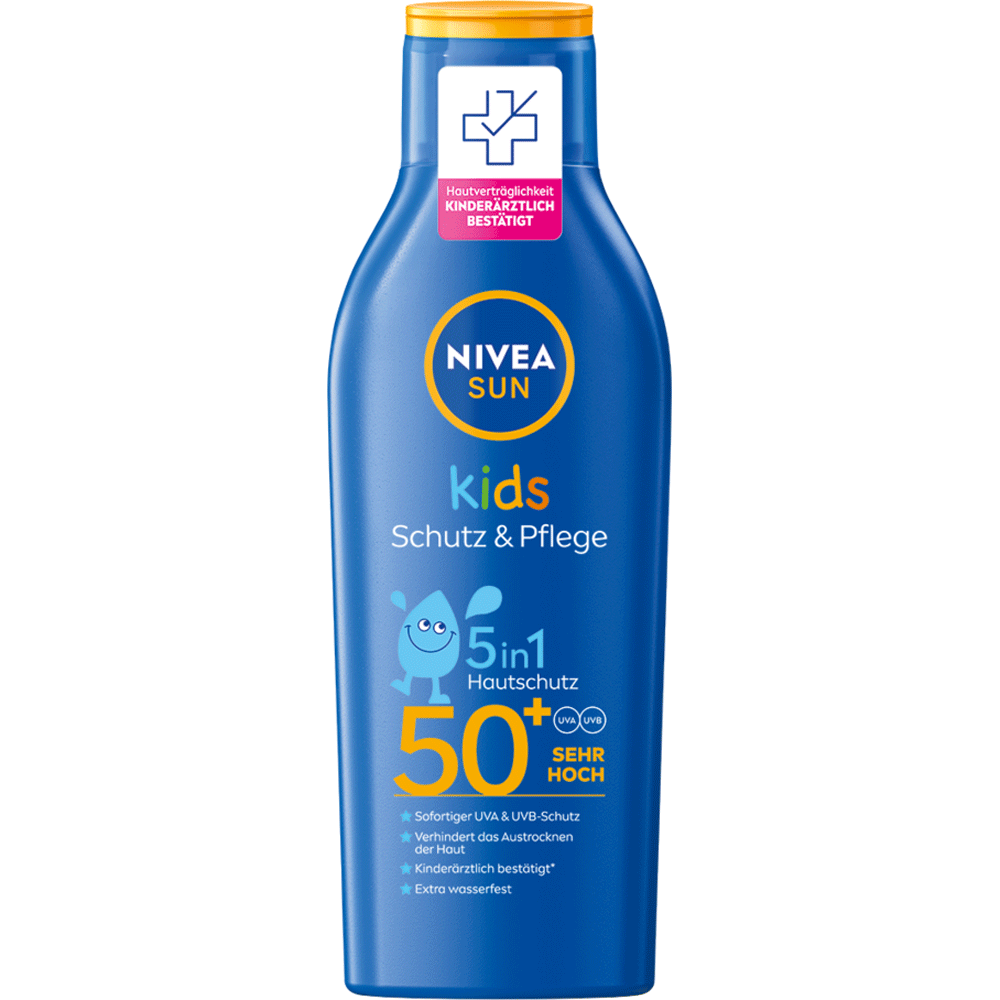 Bild: NIVEA Sun Pflegende Kinder Sonnenmilch LSF 50+ 