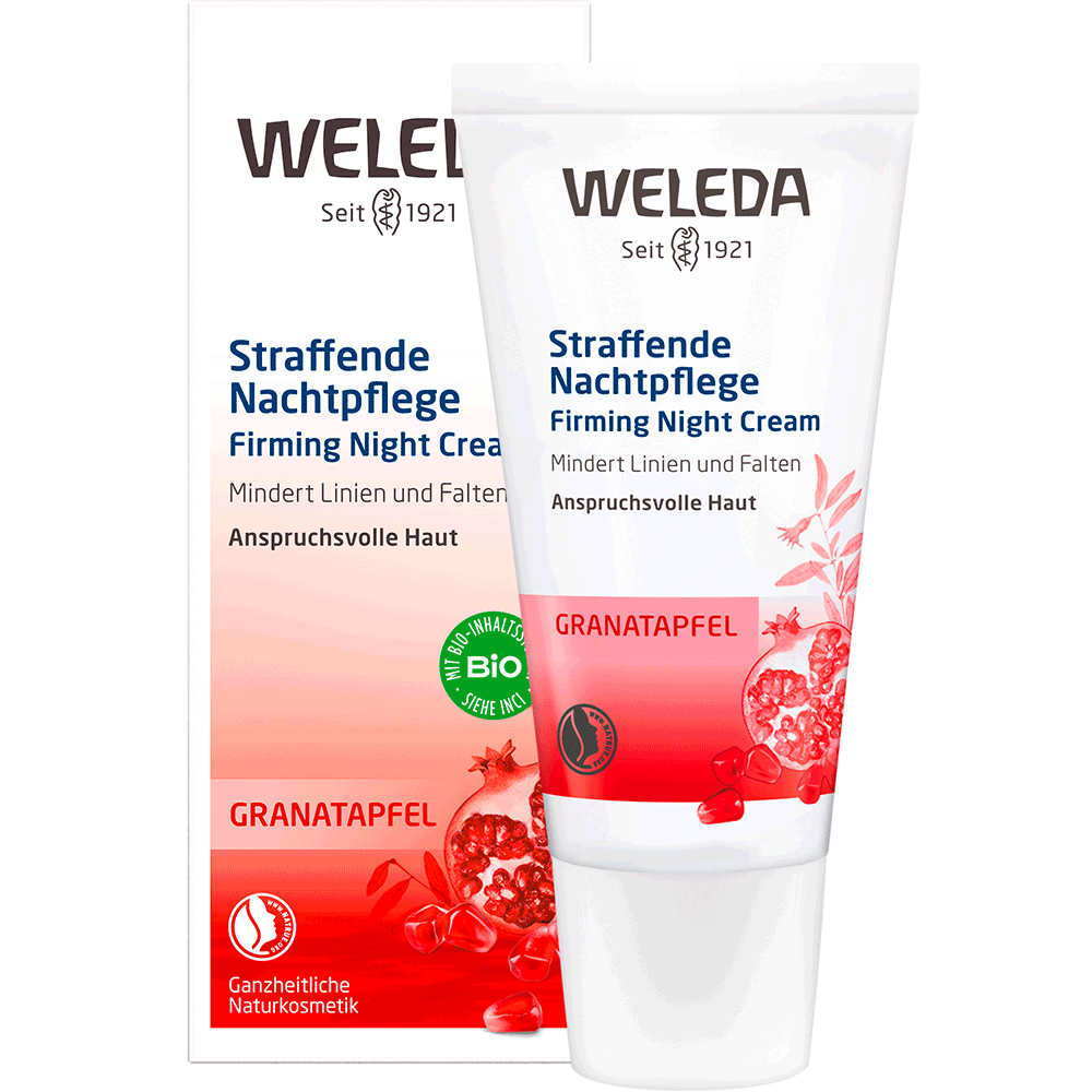 Bild: WELEDA Straffende Nachtpflege Granatapfel 