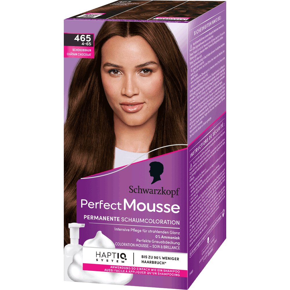 Bild: Schwarzkopf Perfect Mousse Permanente Farbe schokobraun