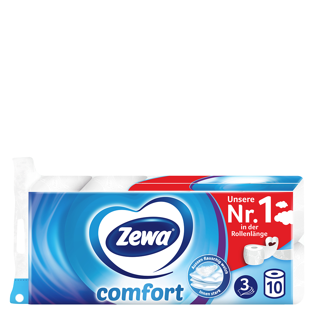 Bild: Zewa Comfort Das Reinweisse Toilettenpapier 