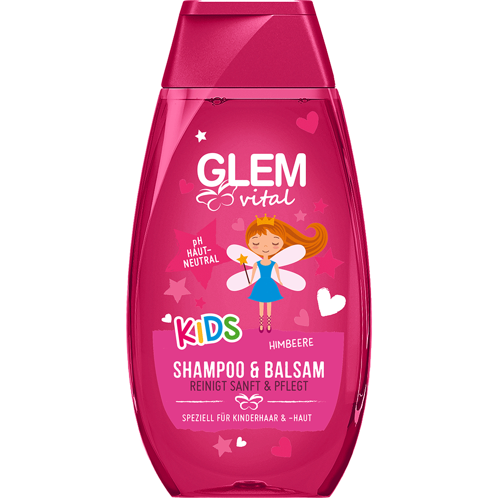 Bild: GlemVital Kids Shampoo und Balsam Himbeere 