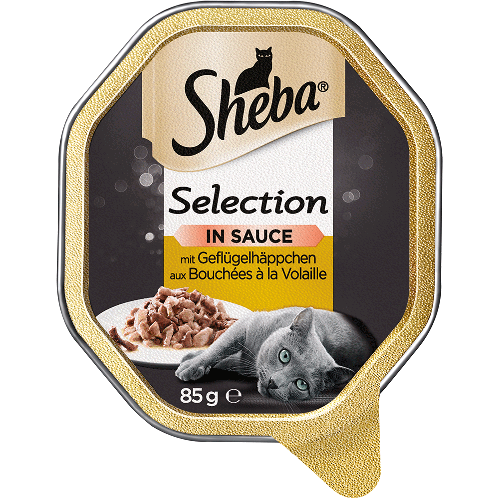 Bild: Sheba Selection in Sauce mit Geflügelhäppchen 