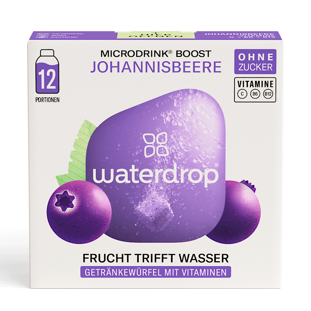 Bild: waterdrop Microdrink Boost Johannisbeere 