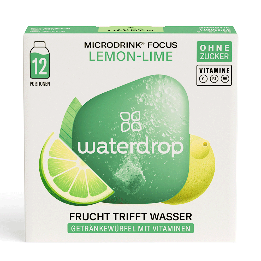 Bild: waterdrop Microdrink Focus Lemon-Lime 