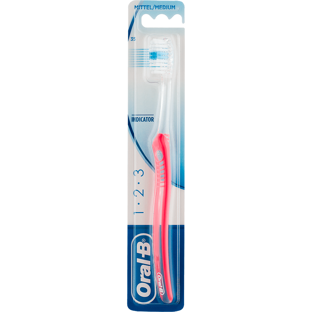 Bild: Oral-B 1-2-3 Indicator Zahnbürste Mittel 