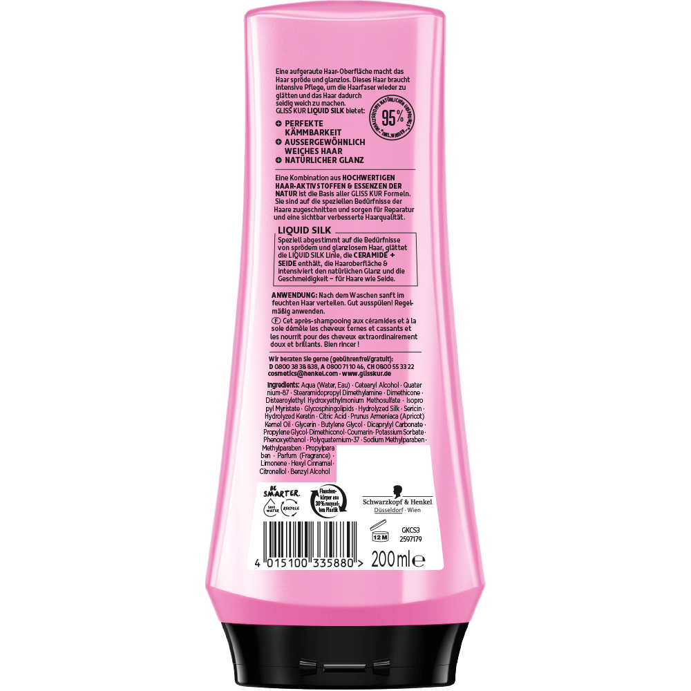 Bild: Schwarzkopf GLISS Liquid Silk Spülung 