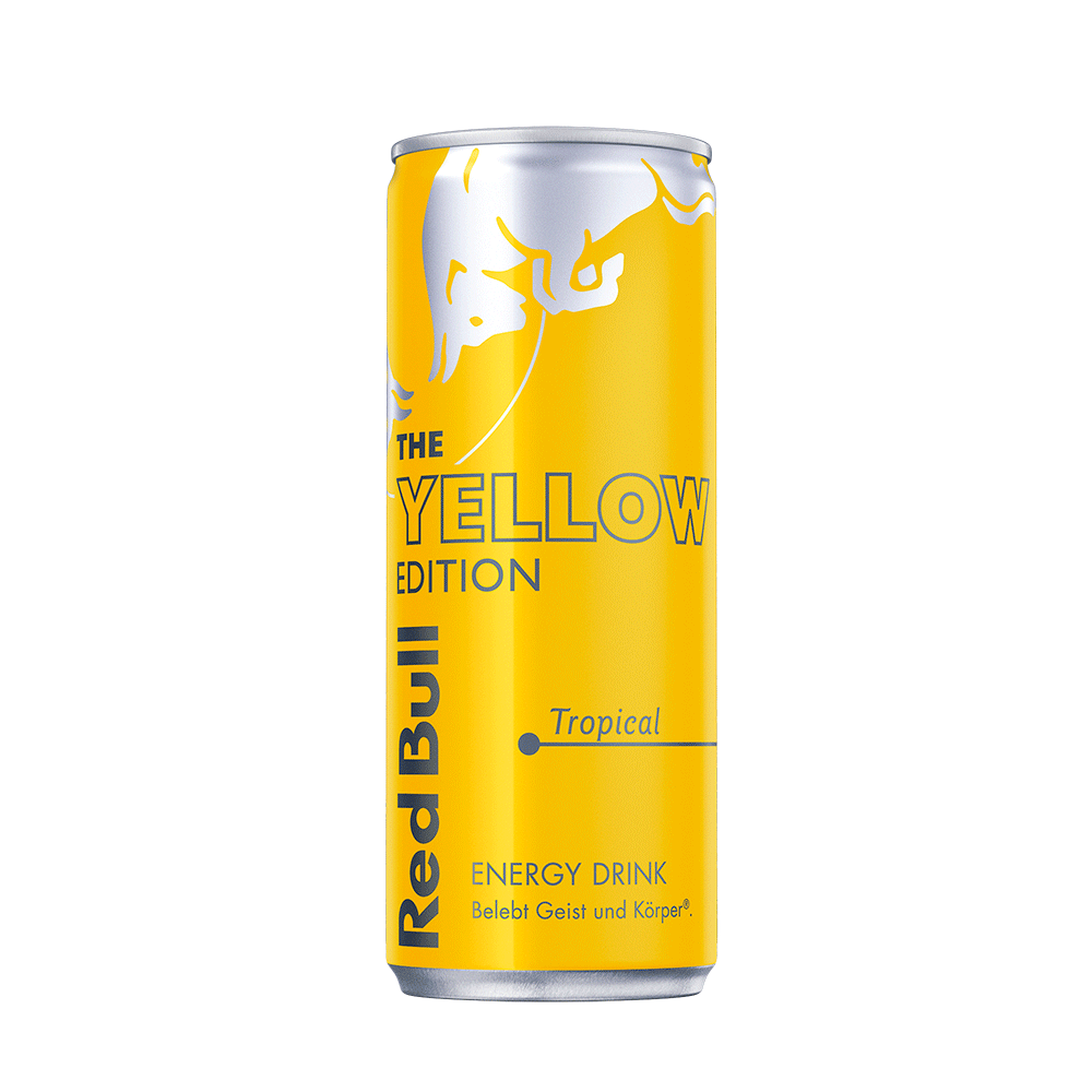 Bild: Red Bull Energy Drink Yellow Edition Tropical 