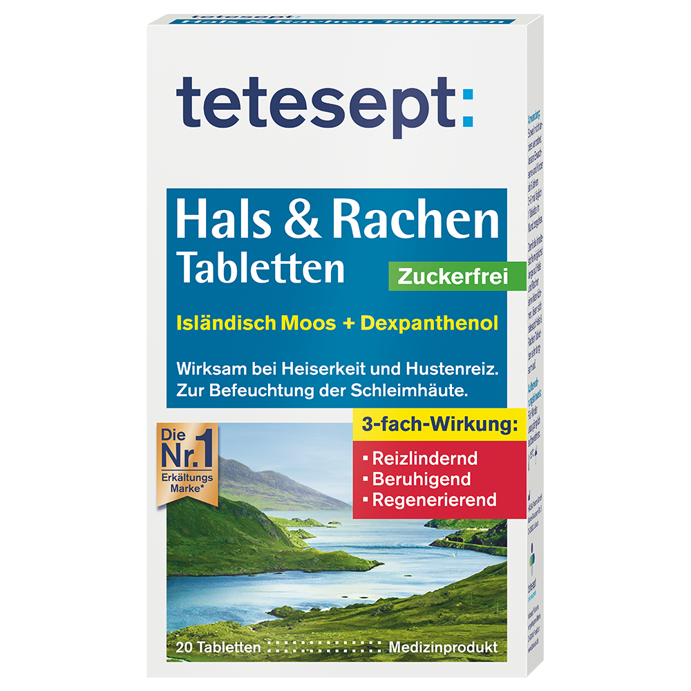 Bild: tetesept: Hals & Rachen Tabletten 