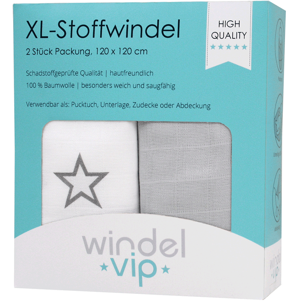 Bild: windel vip XL Stoffwindel Set 