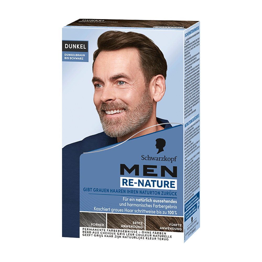 Bild: Schwarzkopf Re-Nature Re-Pigmentierung for Men dark man