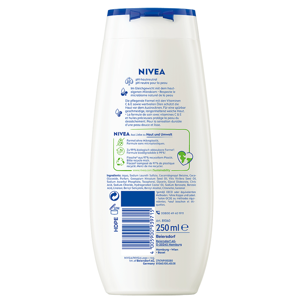 Bild: NIVEA Pflegedusche Cashmere und Baumwollsamenöl 