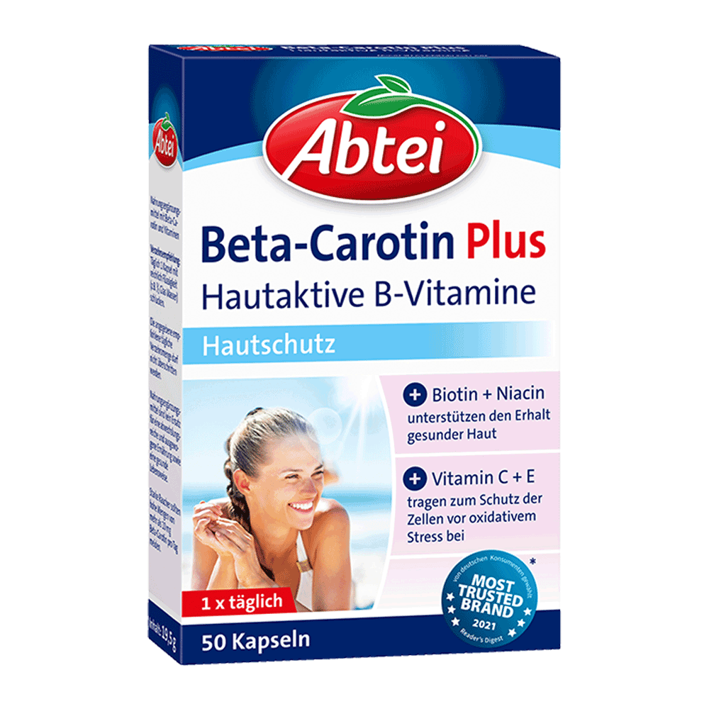 Bild: Abtei Beta-Carotin Plus Hautschutz Kapseln 