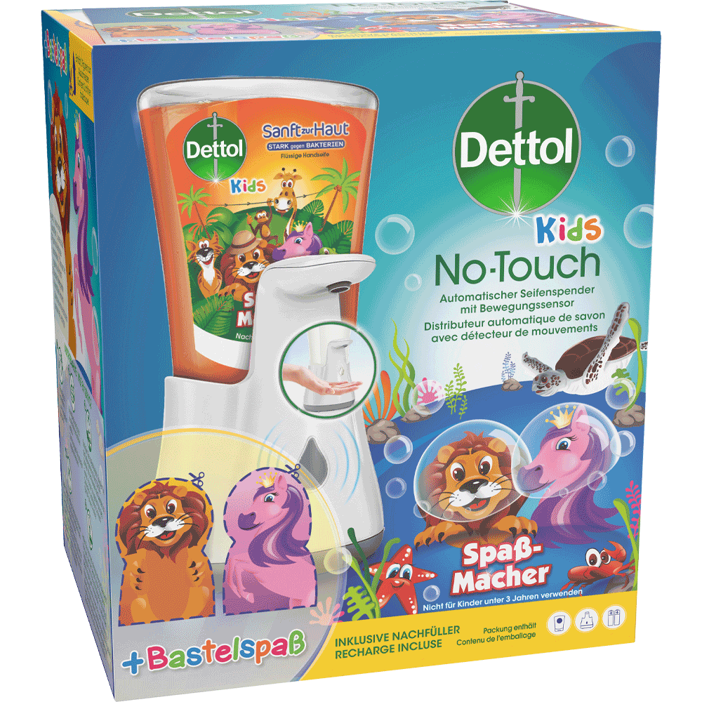 Bild: Dettol No-Touch automatischer Seifenspender Spaßmacher Kids 