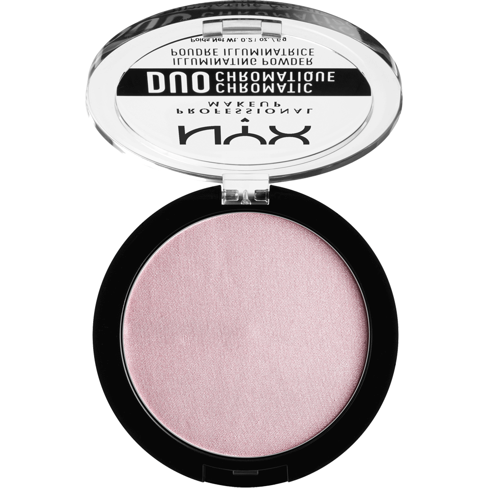 Bild: NYX Professional Make-up Duo Chromatic Illuminating Powder lavender steel