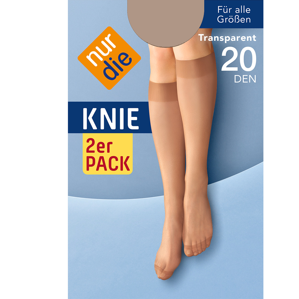 Bild: nur die Knie 2er Pack 20 DEN perle