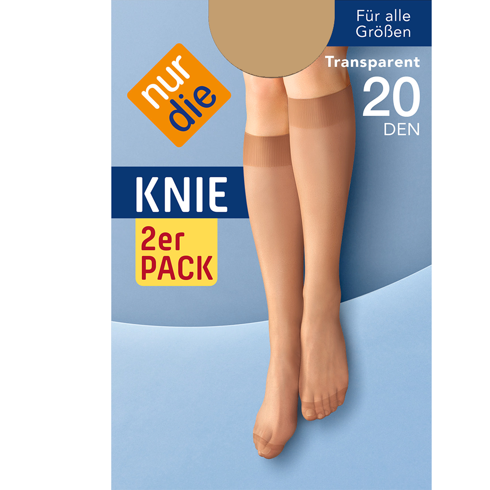 Bild: nur die Knie 2er Pack 20 DEN mandel