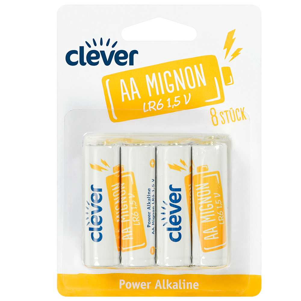 Bild: clever Power Alkaline AA Mignon LR6 1.5 V 