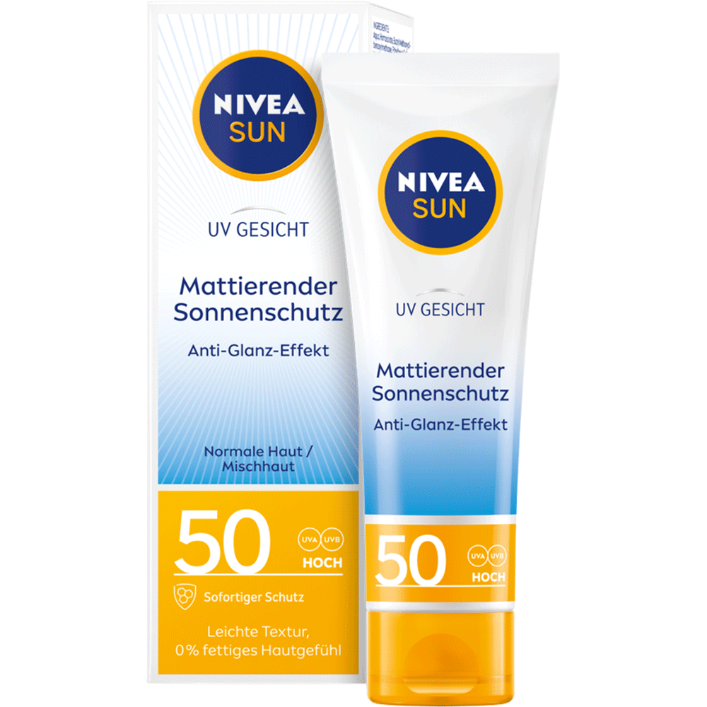 Bild: NIVEA Sun UV Gesicht mattierender Sonnenschutz LSF 50 