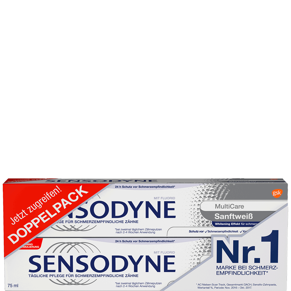 Bild: SENSODYNE Zahncreme Sanftweiß Duopack 