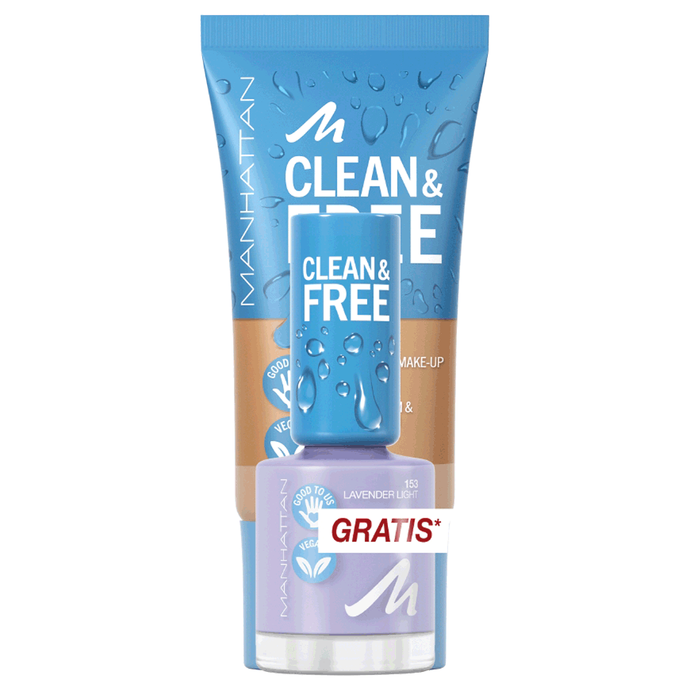 Bild: MANHATTAN Clean & Free Skin Tint + gratis Nagellack 