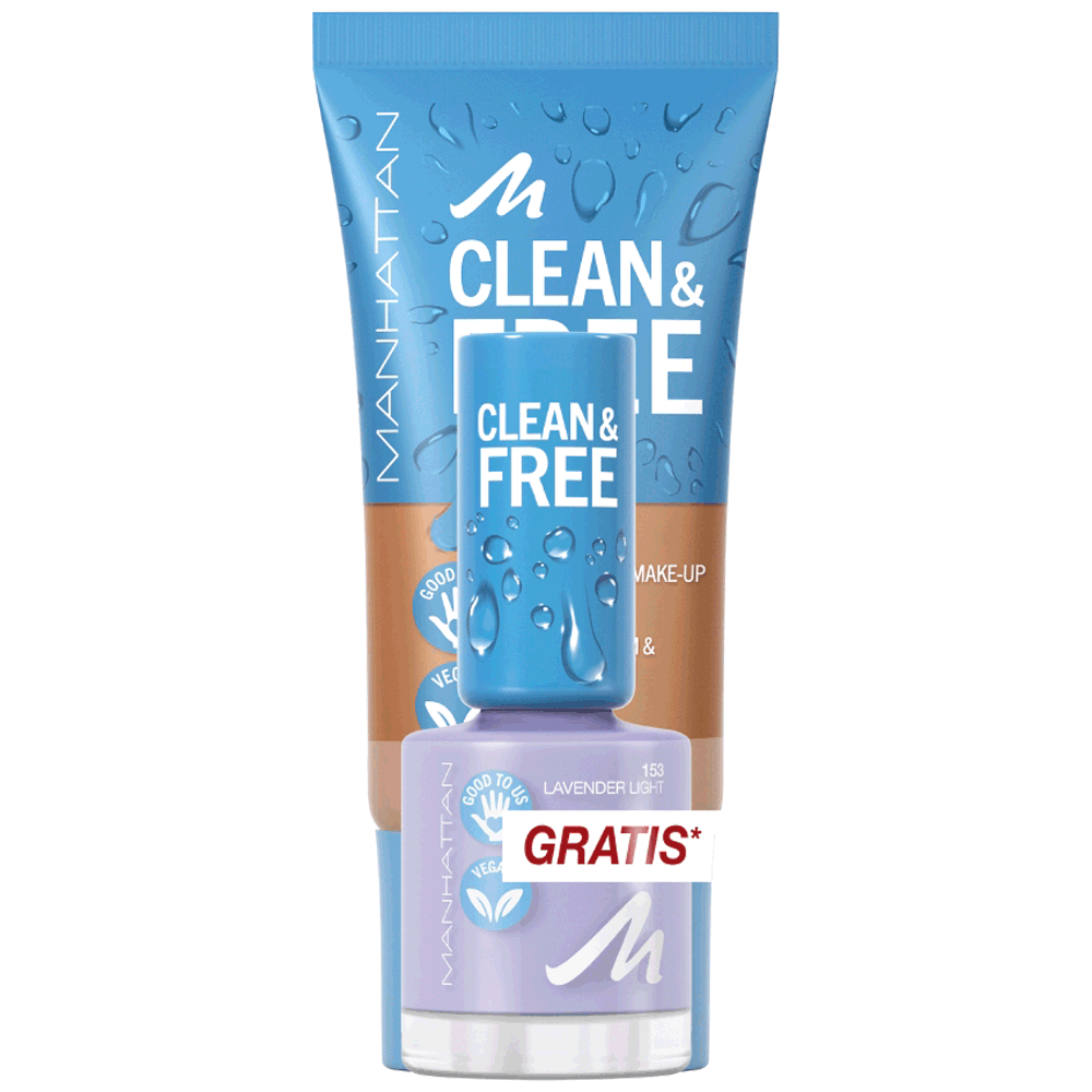 Bild: MANHATTAN Clean & Free Skin Tint + gratis Nagellack 