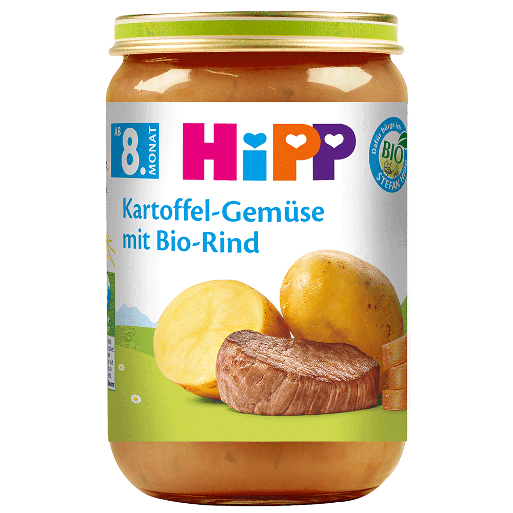 Bild: HiPP Kartoffel Gemüse mit Bio Rind 