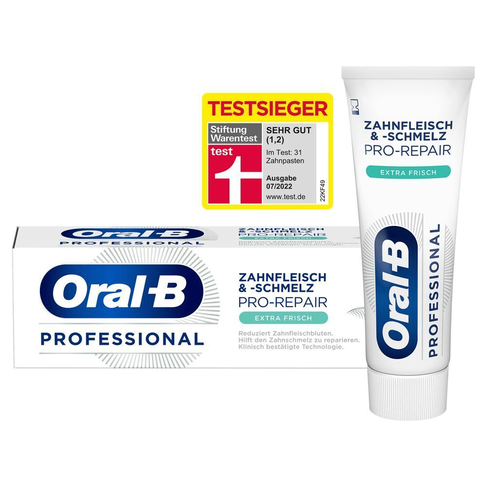 Bild: Oral-B Professional Zahnfleisch & -schmelz Pro-Repair Zahncreme 