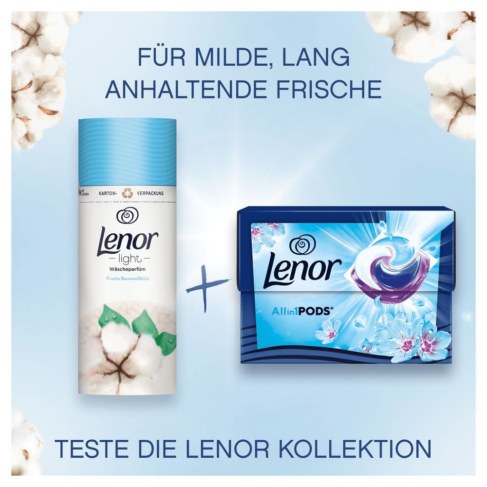 Bild: Lenor Light Wäscheparfüm Frische Baumwollblüte 