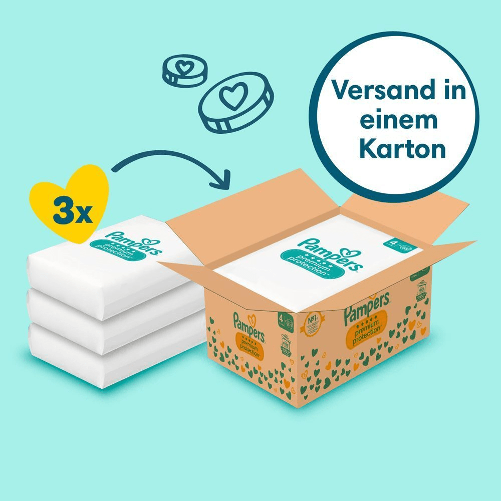 Bild: Pampers Premium Protection Größe 4, 9kg - 14kg 