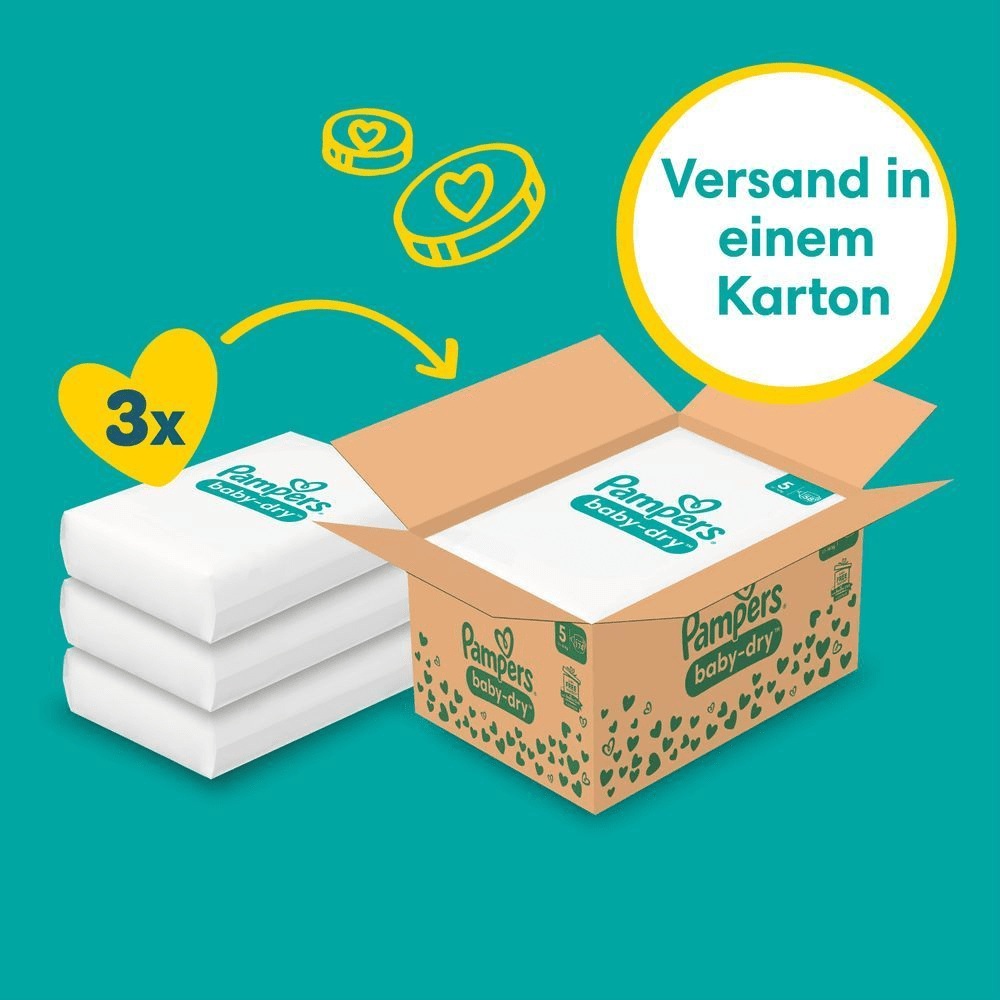 Bild: Pampers Baby-Dry Größe 5, 11kg - 16kg 