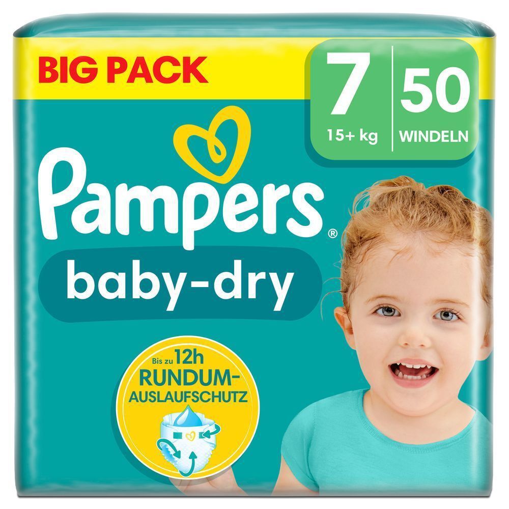 Bild: Pampers Baby-Dry Größe 7, BIG PACK 