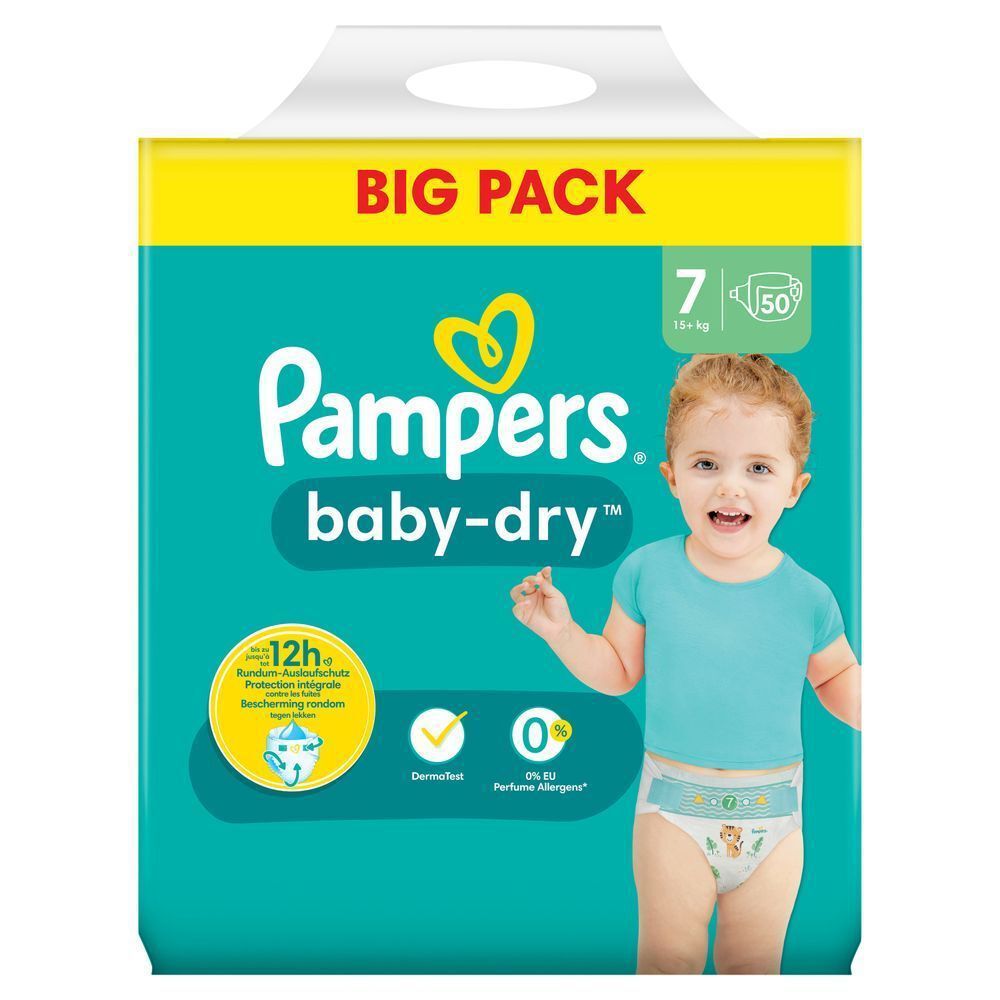 Bild: Pampers Baby-Dry Größe 7, BIG PACK 