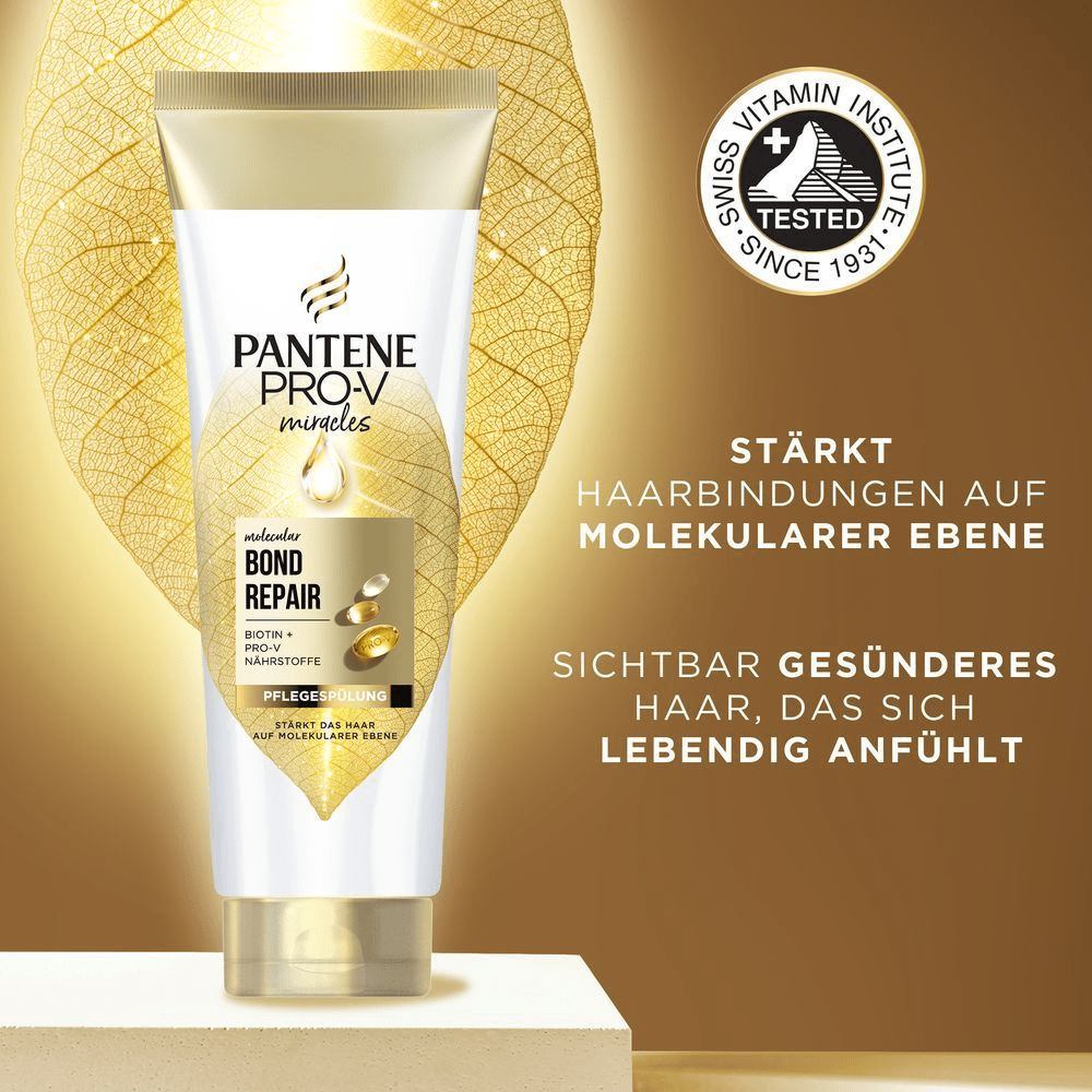 Bild: PANTENE PRO-V Molecular Bond Repair Pflegespülung mit Biotin 